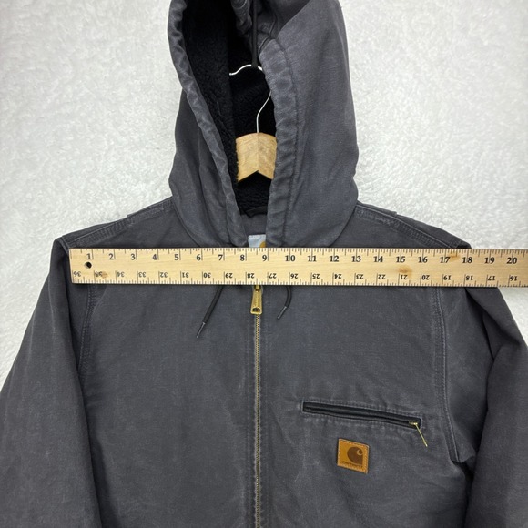 Carhartt Sierra Jacket Sherpa Lined Mens Medium J141 029 Shadow Gray - Picture 8 of 15